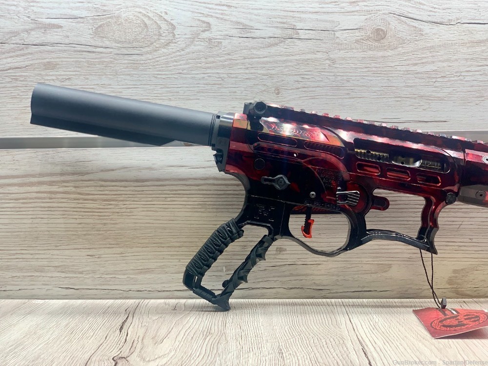 F1-FIREARMS CUSTOM BDRX 15 556 RED MARBLE -img-2