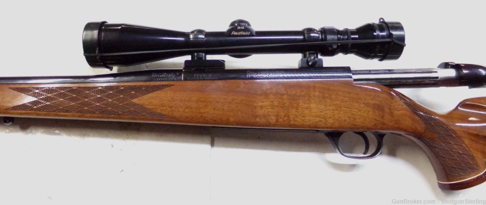 Nice old Weatherby Mark V Rifle in 300 Wby Mag with a 3-9 Redfield scope -img-2