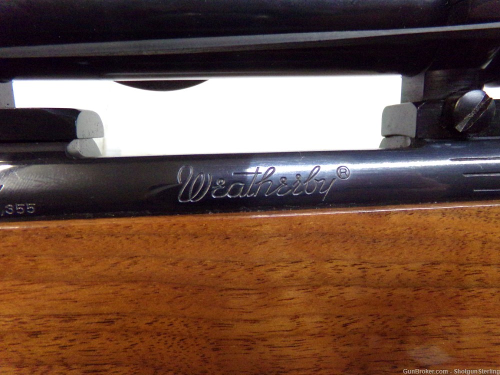 Nice old Weatherby Mark V Rifle in 300 Wby Mag with a 3-9 Redfield scope -img-4