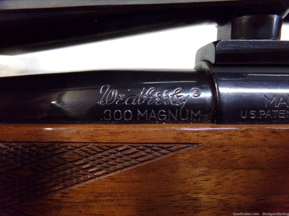 Nice old Weatherby Mark V Rifle in 300 Wby Mag with a 3-9 Redfield scope -img-6