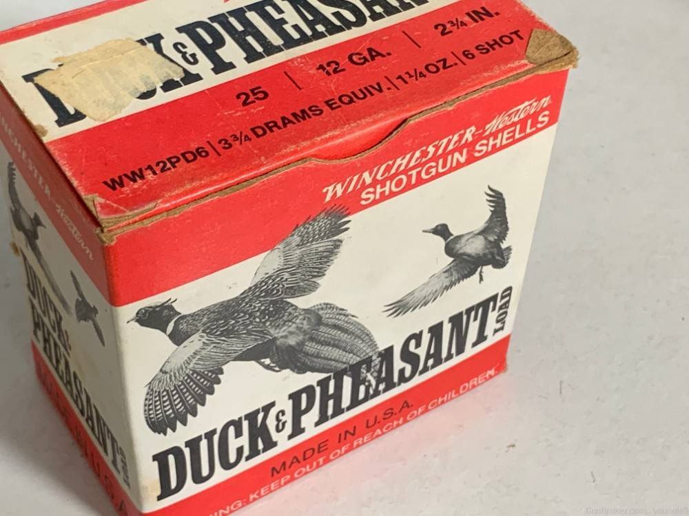NOS Vintage Winchester Western 12 Gauge 6 Shot 2.75" Duck & Pheasant 43Rds-img-2