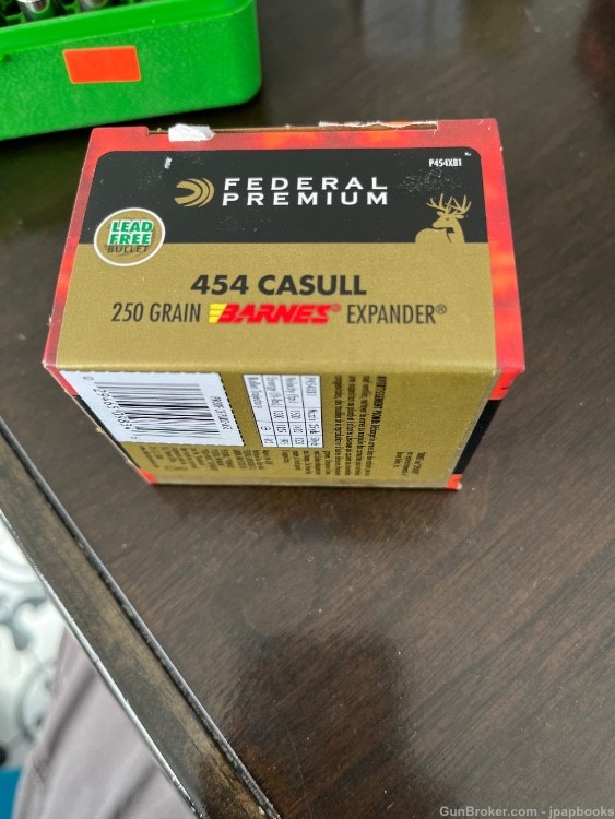 Federal Premium .454 Casull 250 grain ammo-img-1