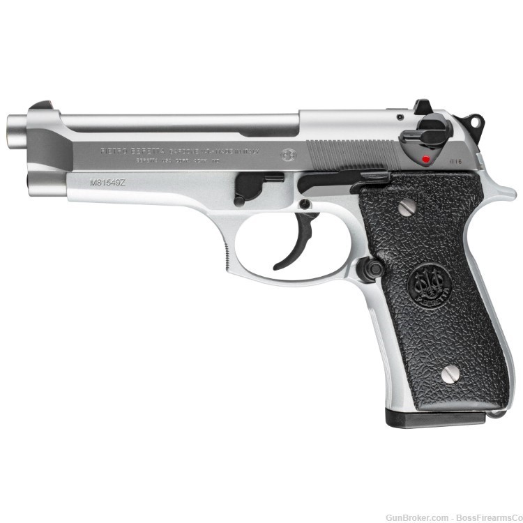 Beretta 92FS 9mm DA/SA Semi-Auto Pistol 4.9" Stainless JS92F520M-img-0
