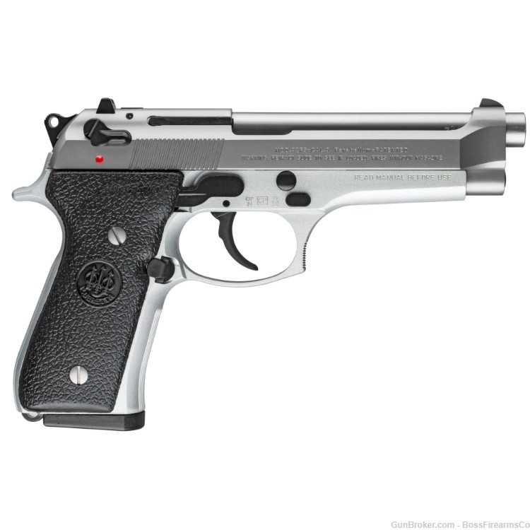 Beretta 92FS 9mm DA/SA Semi-Auto Pistol 4.9" Stainless JS92F520M-img-1