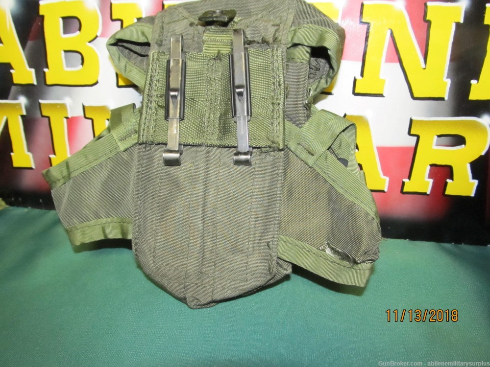 MILITARY ALICE FIELD GEAR SET LBE WEB BELT LARGE 2 AMMO POUCH CANTEEN FIRST-img-5