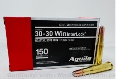 Aguila .30-30 Win 150gr Soft Point 20rd box-img-0