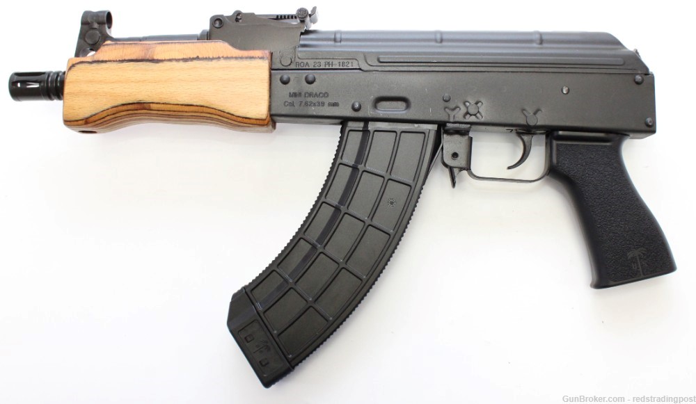 Century Arms Mini Draco 7.75" Barrel 7.62x39mm AK-47 Pistol HG2137G-N-img-1