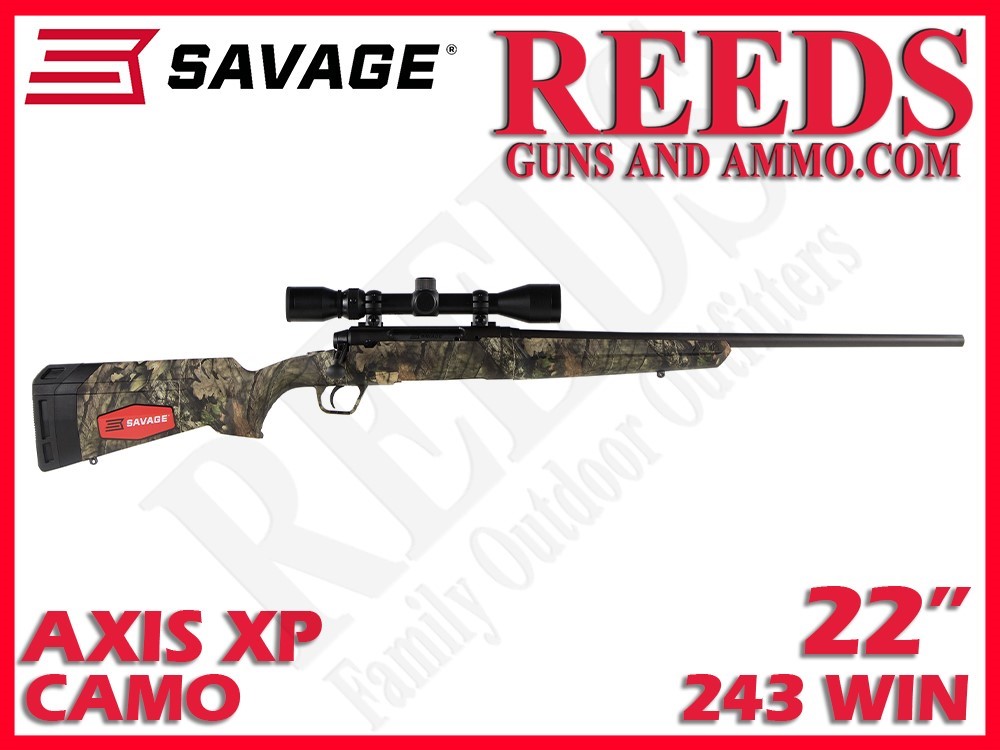 Savage Axis XP Camo Weaver 3-9x40mm 243 Win 22in 57276-img-0