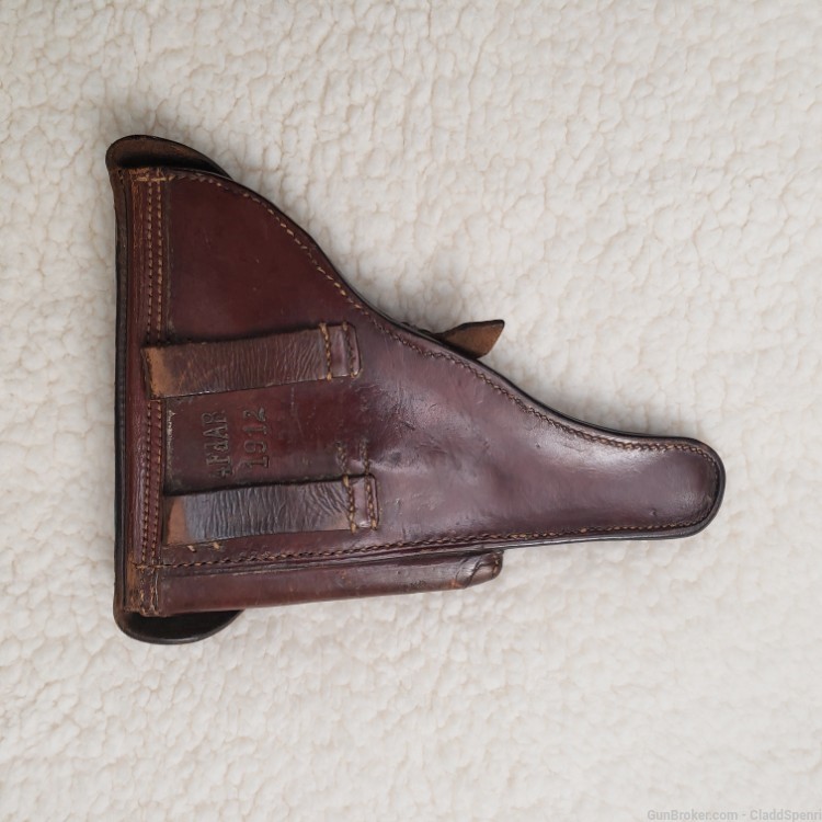 1912 Erfurt Military Luger Pistol + 2 Mags and Holster ALL Matching Serials-img-25