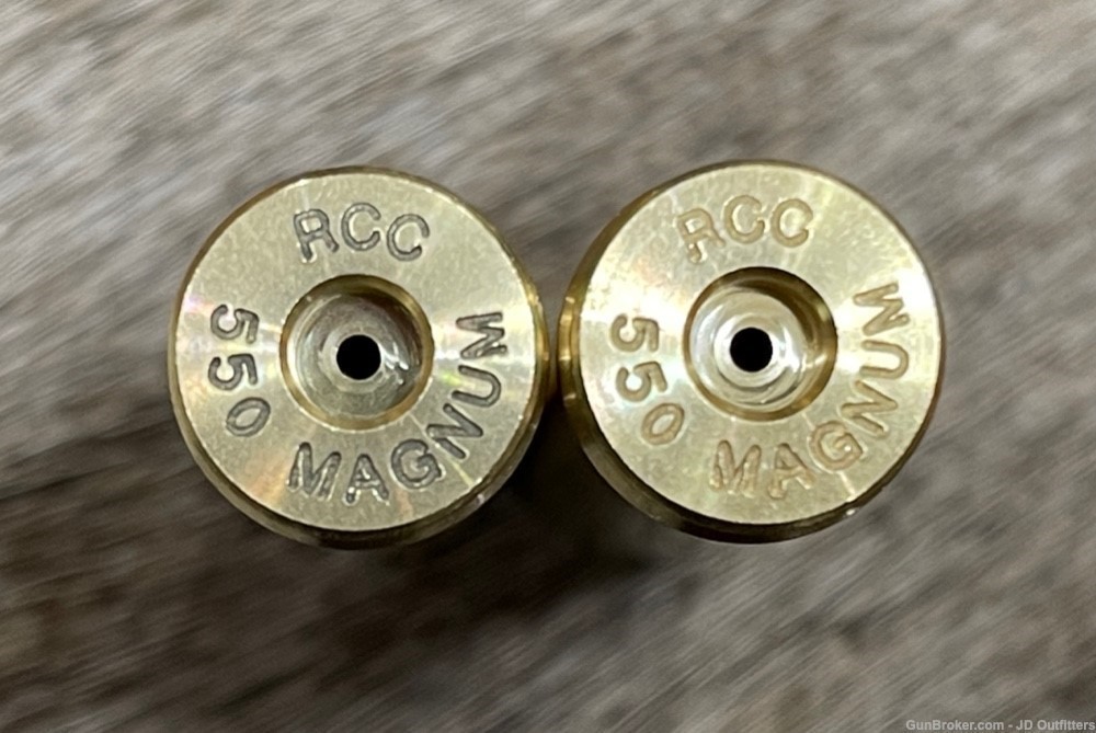 NEW 50 PIECES OF 550 MAGNUM BRASS BY RCC BRASS-img-0