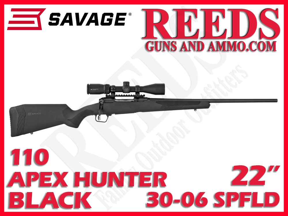 Savage 110 Apex Hunter XP Vortex 3-9x40 Black 30-06 Spfld 22in 57313-img-0