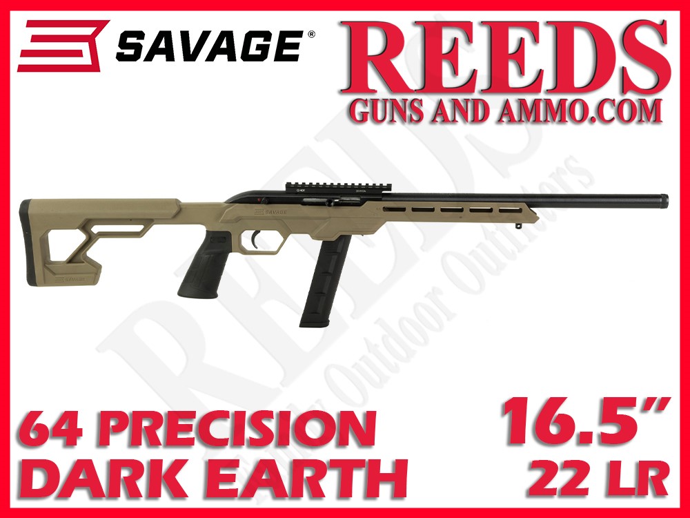 Savage 64 Precision FDE 22 LR 16.5in 45125-img-0