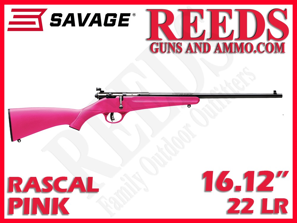 Savage Rascal Pink Youth 22 LR 16.12in 13780-img-0