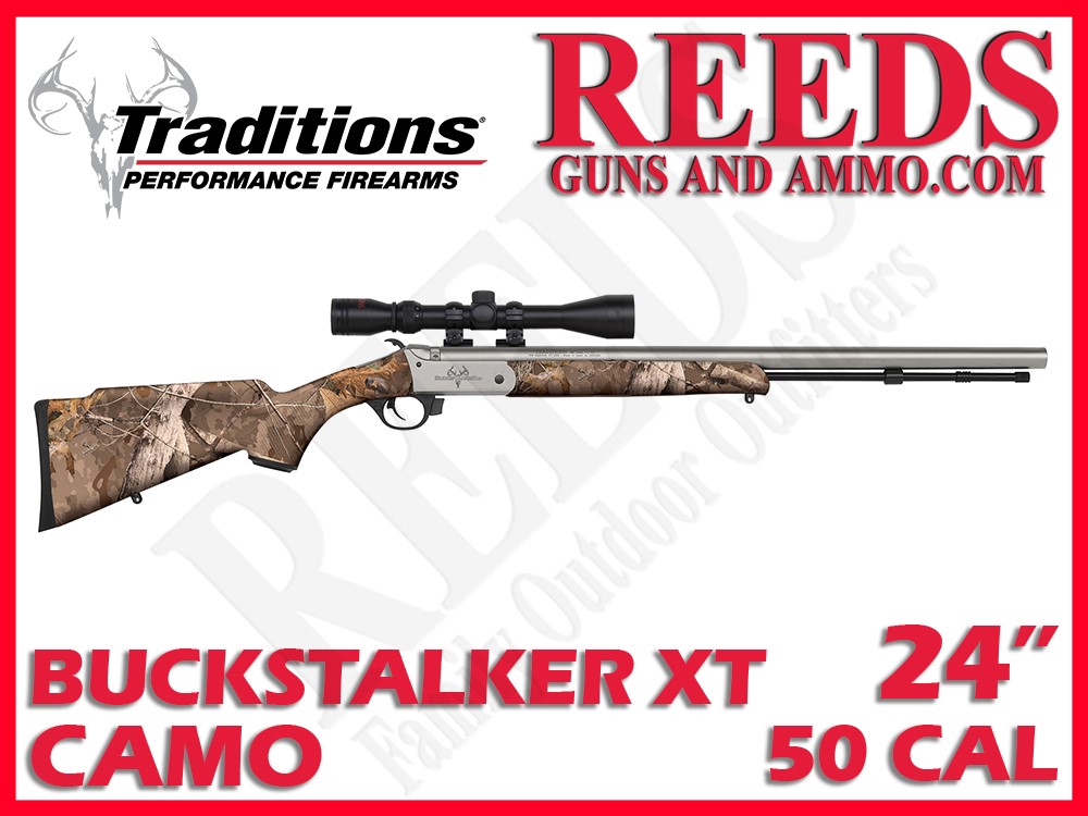 Traditions Buckstalker XT 3-9x40 Scope Wyld Camo 50 Cal 24in R5-721108432-img-0