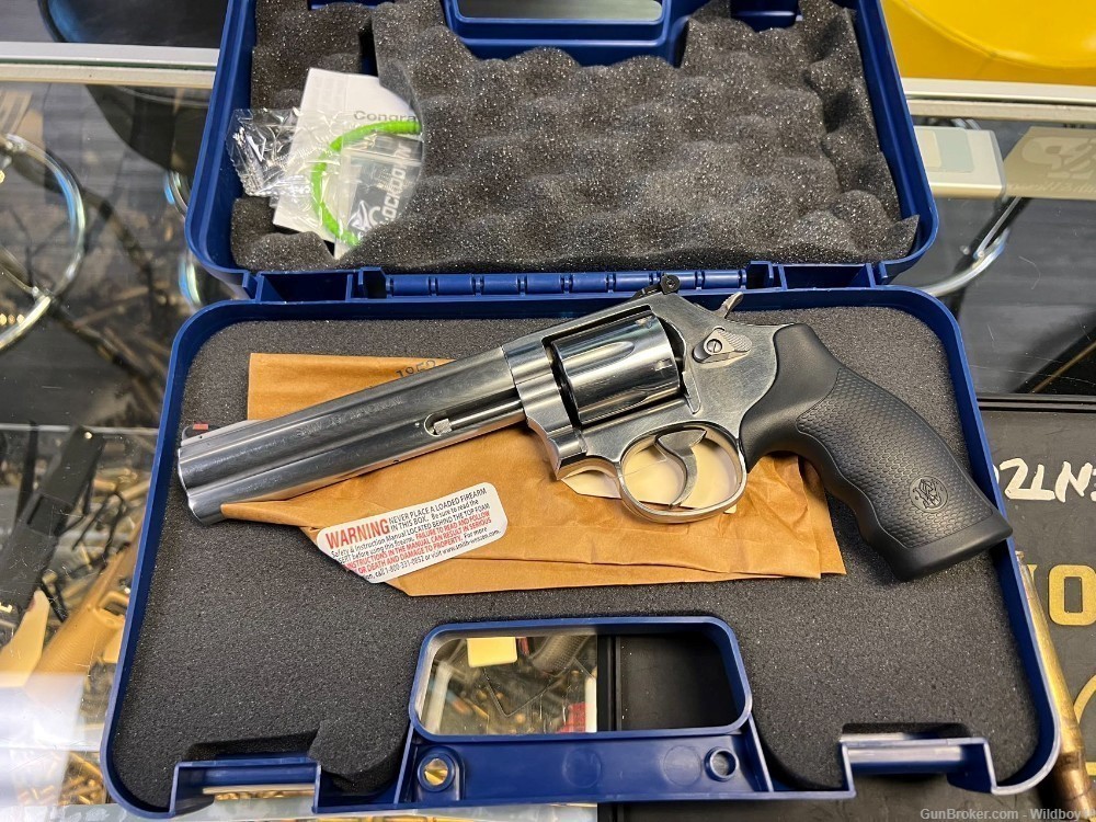 Smith & Wesson 164224 Model 686 357 Mag or 38 S&W Spl +P Stainless Steel 6"-img-3