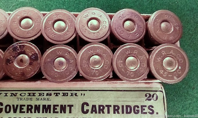  45-70-405,   WINCHESTER,   Excellent 2 Piece Box,  Headstamp 45-70 WRA CO.-img-7