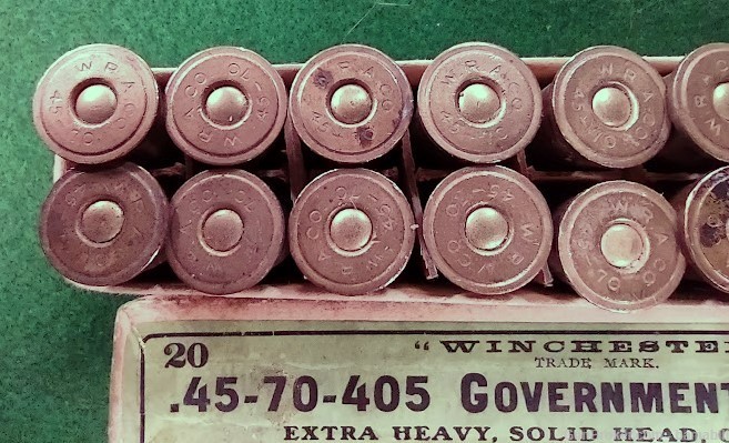  45-70-405,   WINCHESTER,   Excellent 2 Piece Box,  Headstamp 45-70 WRA CO.-img-8