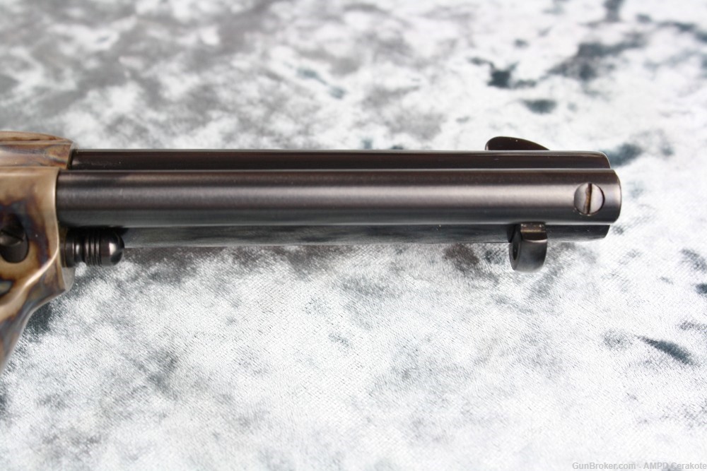 Colt Single Action Army .45 Long Colt Case Color Circa 1979 with Wood Case-img-5