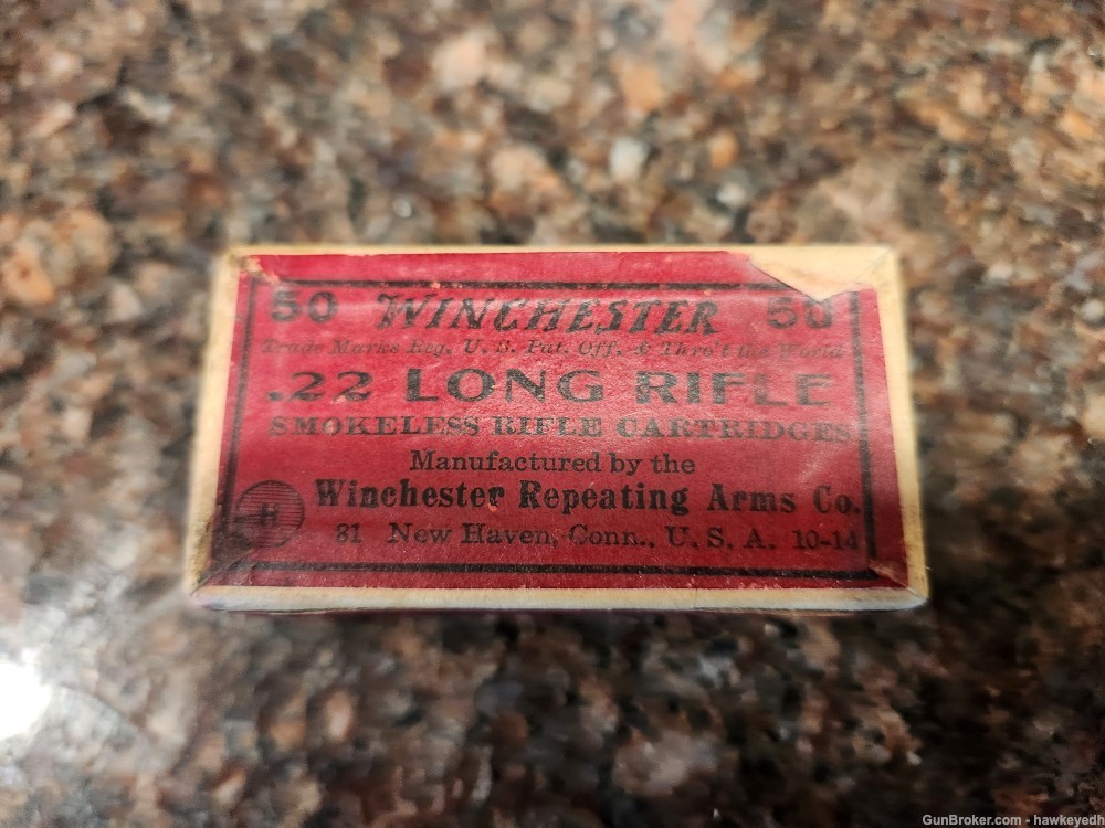 Vintage Winchester 22lr unopened box 1915-img-0