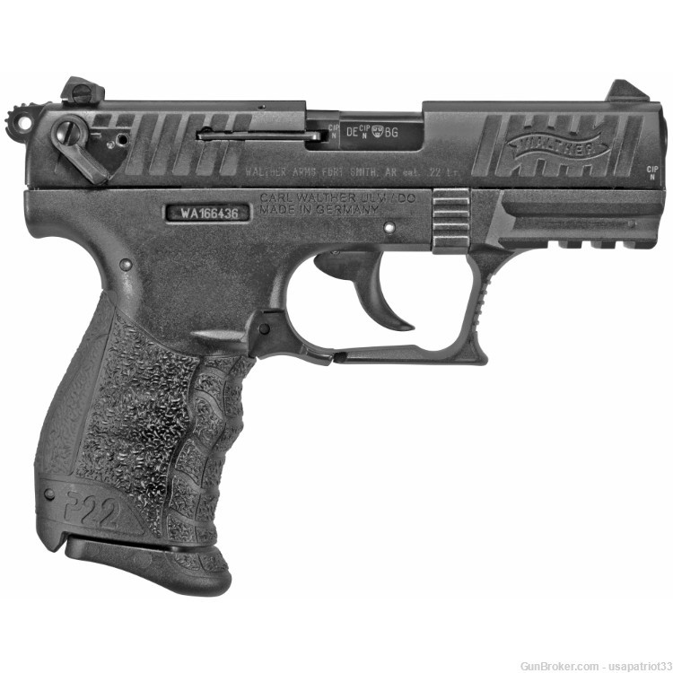 Walther P22Q .22 LR 10-round DA/SA Adjustable Sights Black | 5120700-img-1