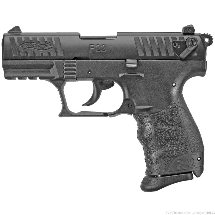Walther P22Q .22 LR 10-round DA/SA Adjustable Sights Black | 5120700-img-0