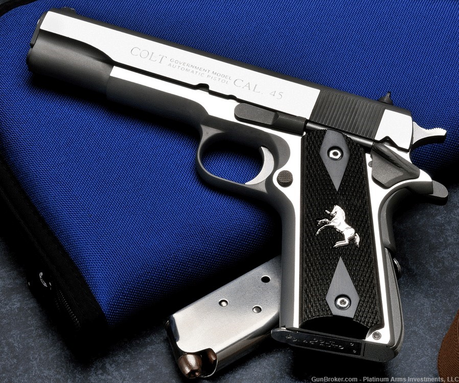 Colt Royal Stainless Govt Talo 1 of 300 Bright Polished Stainless Steel -img-0