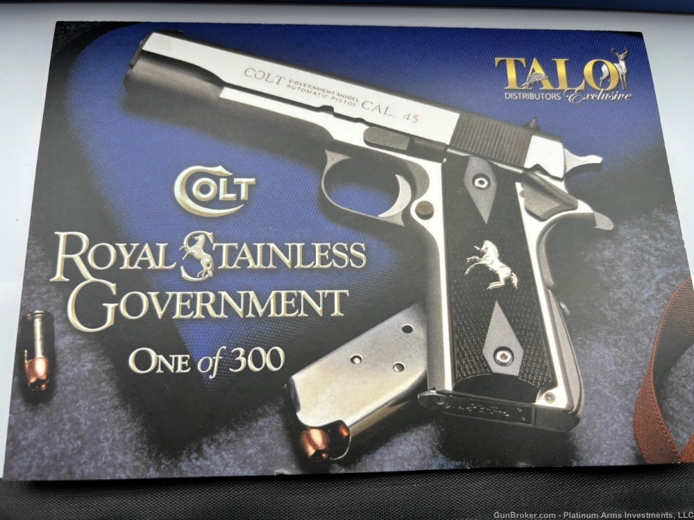 Colt Royal Stainless Govt Talo 1 of 300 Bright Polished Stainless Steel -img-6