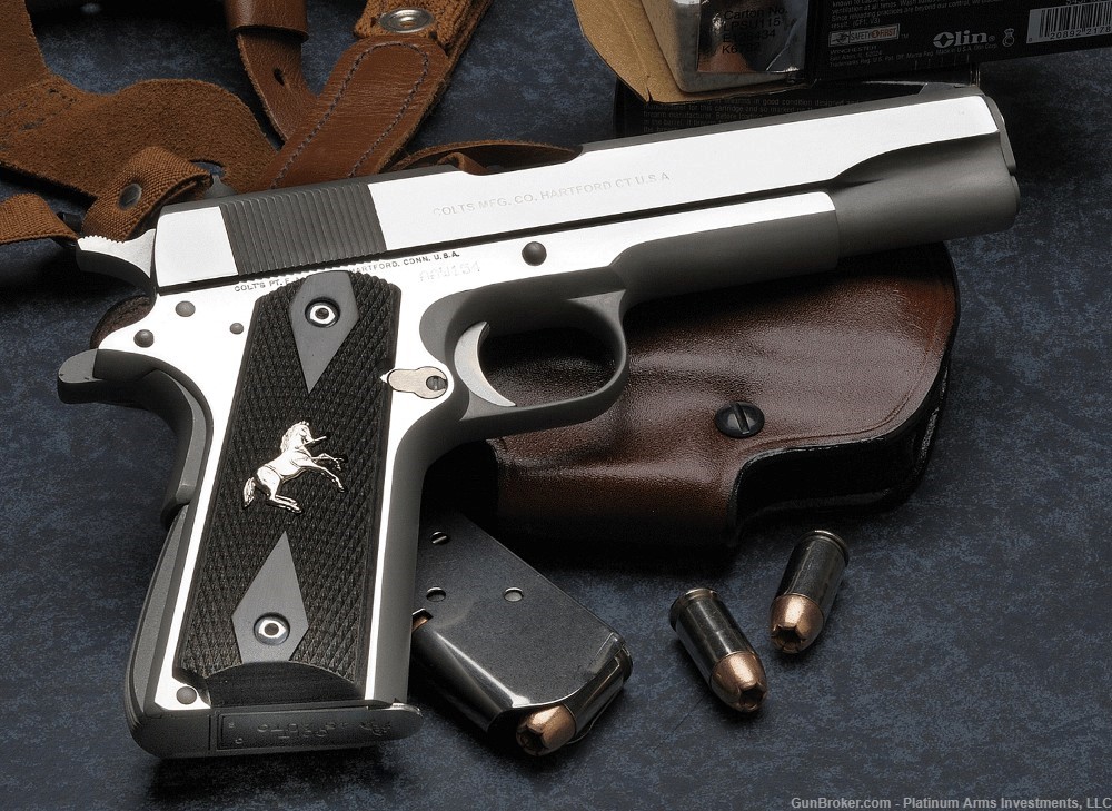Colt Royal Stainless Govt Talo 1 of 300 Bright Polished Stainless Steel -img-1