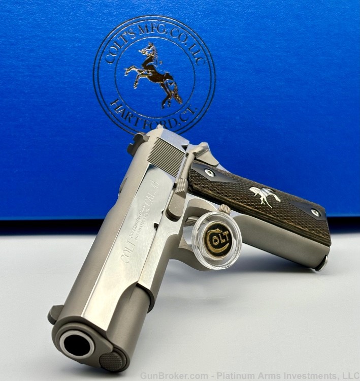 Colt Royal Stainless Govt Talo 1 of 300 Bright Polished Stainless Steel -img-10