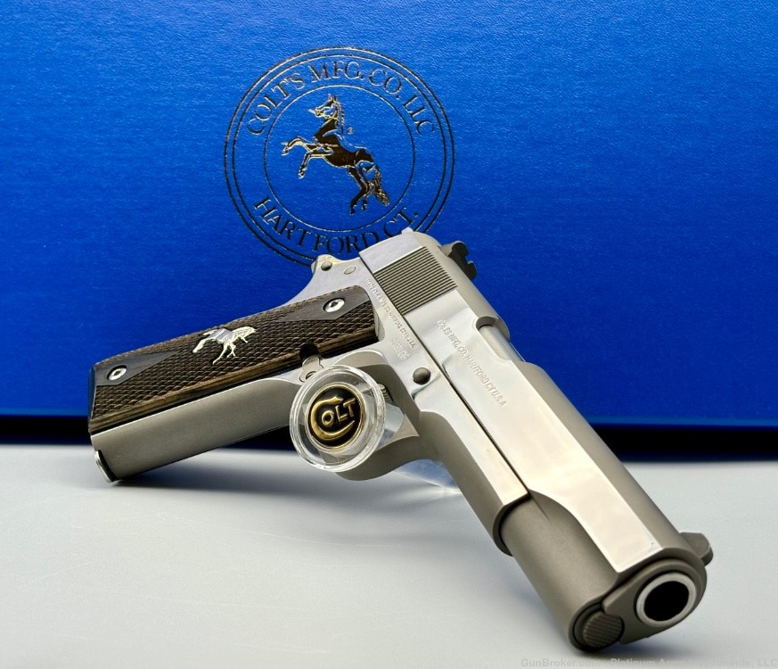 Colt Royal Stainless Govt Talo 1 of 300 Bright Polished Stainless Steel -img-3