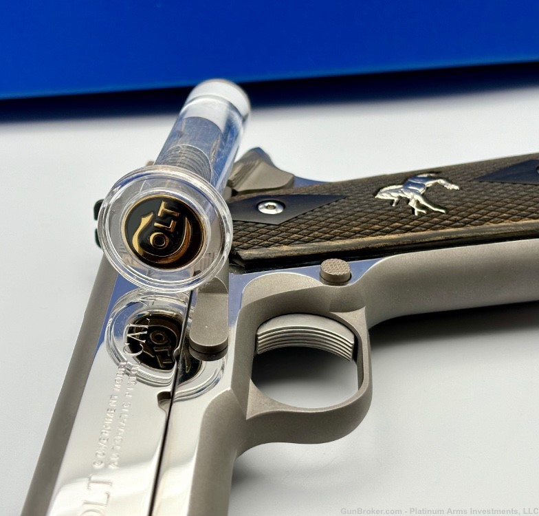 Colt Royal Stainless Govt Talo 1 of 300 Bright Polished Stainless Steel -img-2