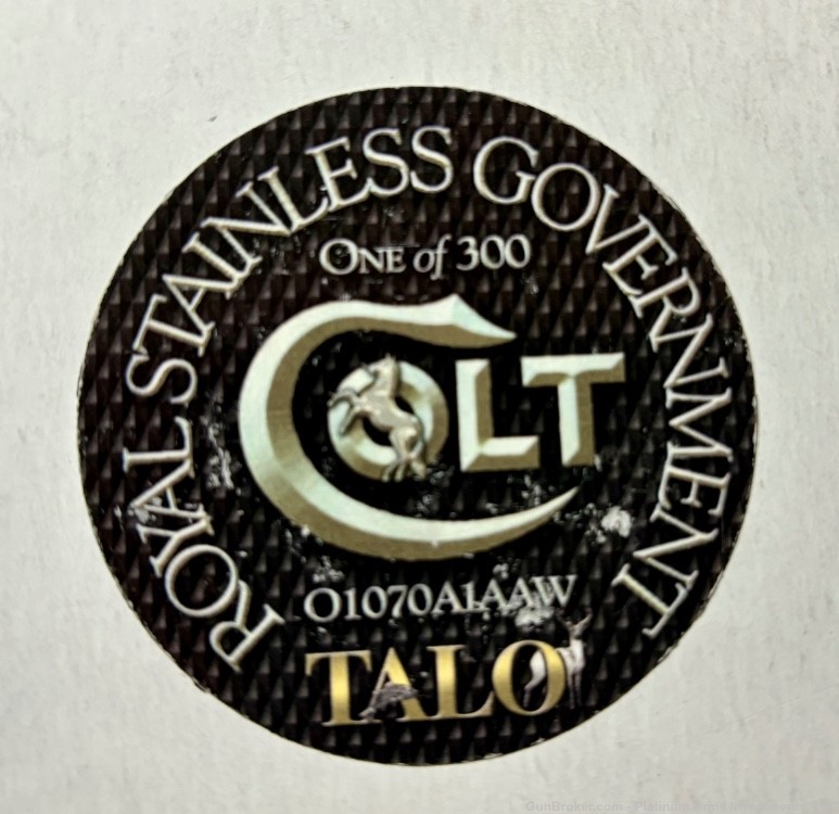 Colt Royal Stainless Govt Talo 1 of 300 Bright Polished Stainless Steel -img-9