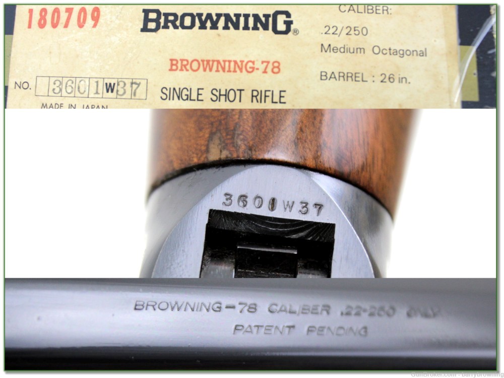 Browning Model 78 22-250 in box!-img-3
