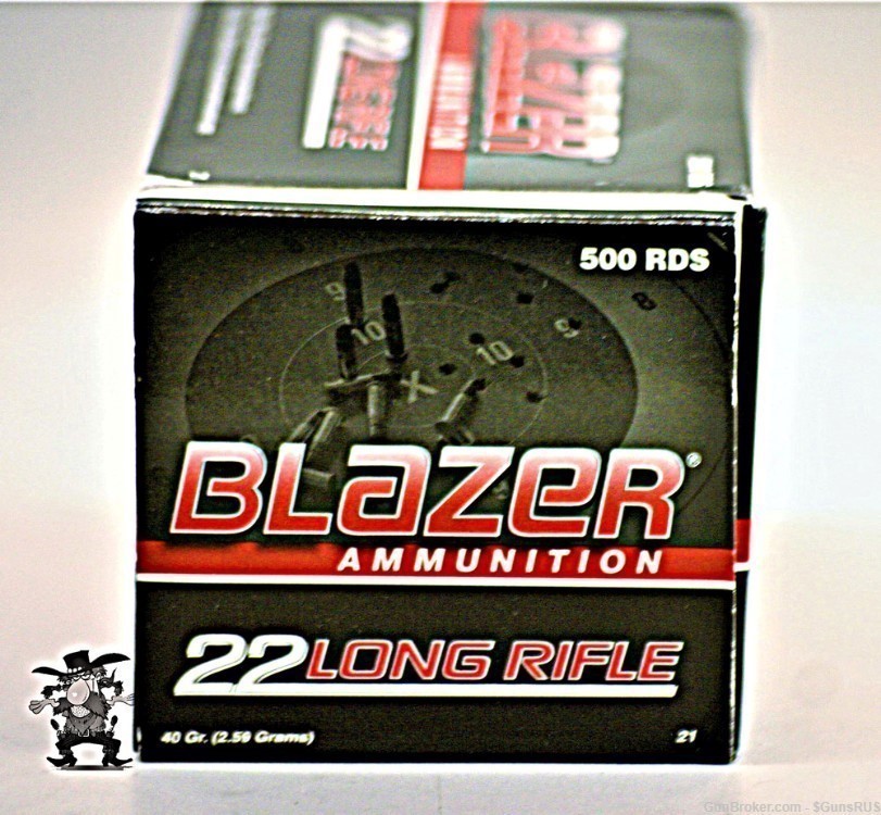 CCI BLAZER 22 LR Round Nose 40 Grain 500 Round Brick 22LR -img-1