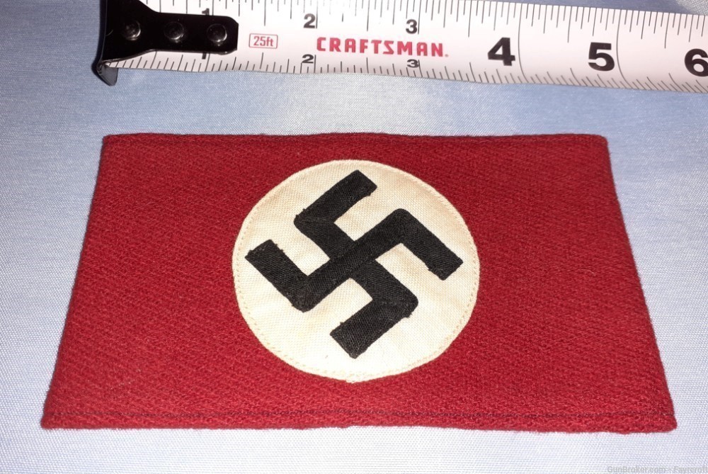 Superb WWII German NSDAP Wool Arm Band-img-1