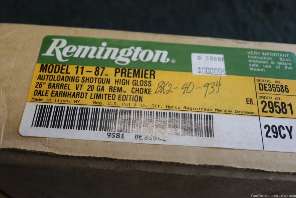 Remington 11-87 Dale Earnhardt Special Semi Auto 20 Gauge Shotgun -img-16
