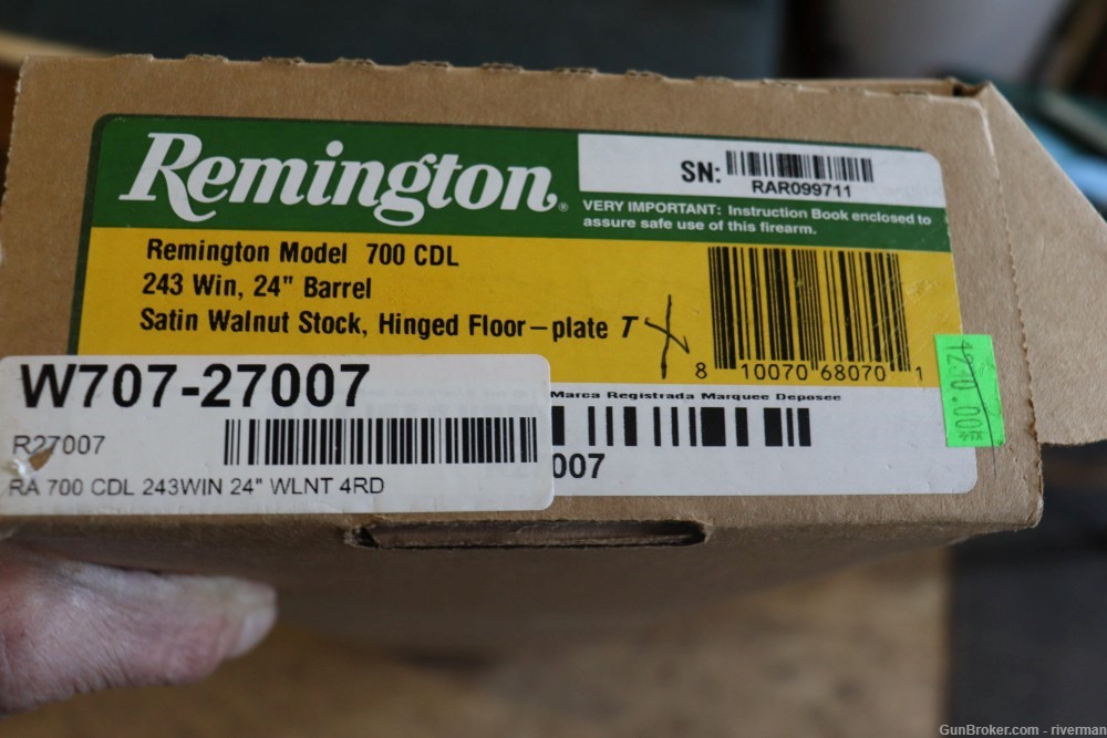 Remington Model 700 CDL Bolt Action Rifle Cal. 243 (SN#RAR0997H)-img-11