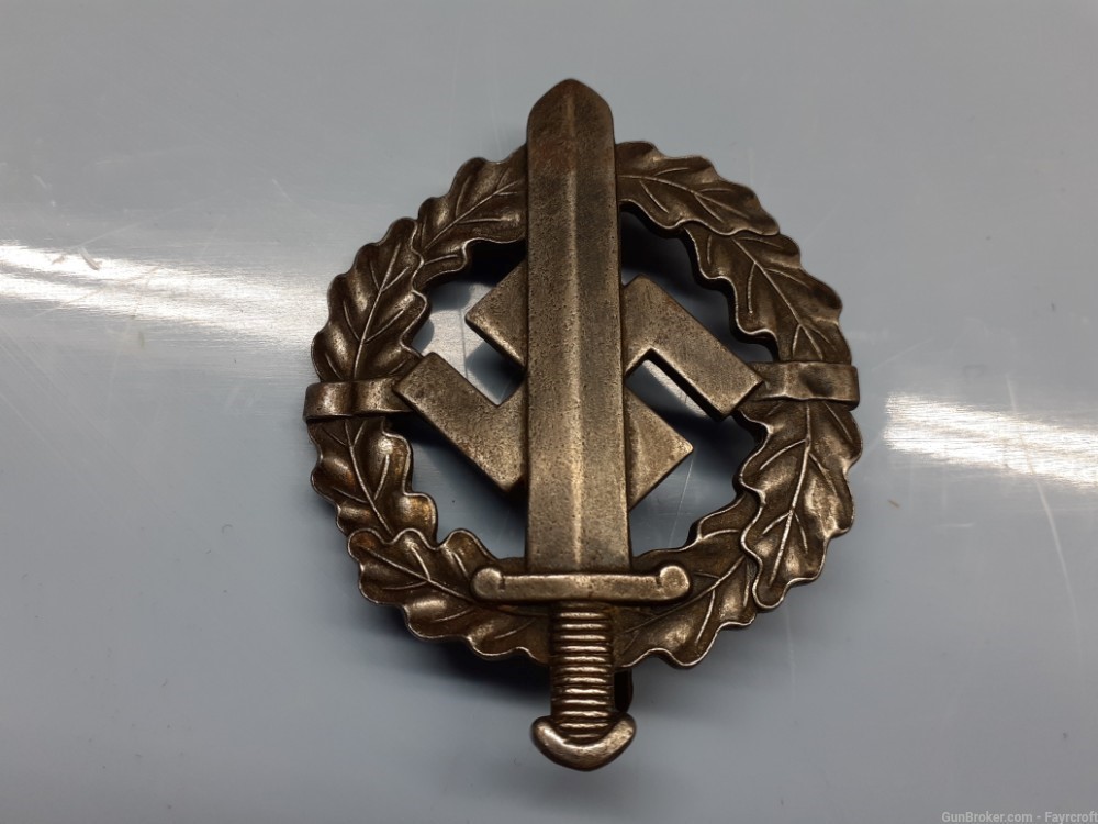 Original German NSDAP ( PARTY) SA/SS Sports Badge in Silver-img-0