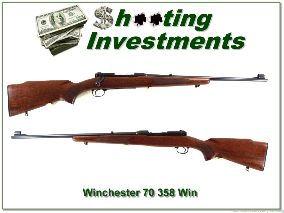  Winchester pre-64 Model 70 Featherweight RARE 358 Win TOP Collector-img-0