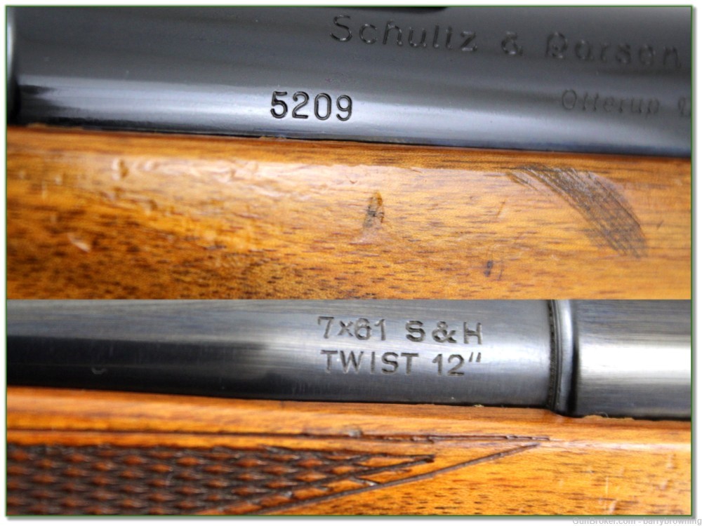  Shultz & Larsen Model 60 in 7x61 Sharpe & Hart /w dies, brass and ammo-img-3