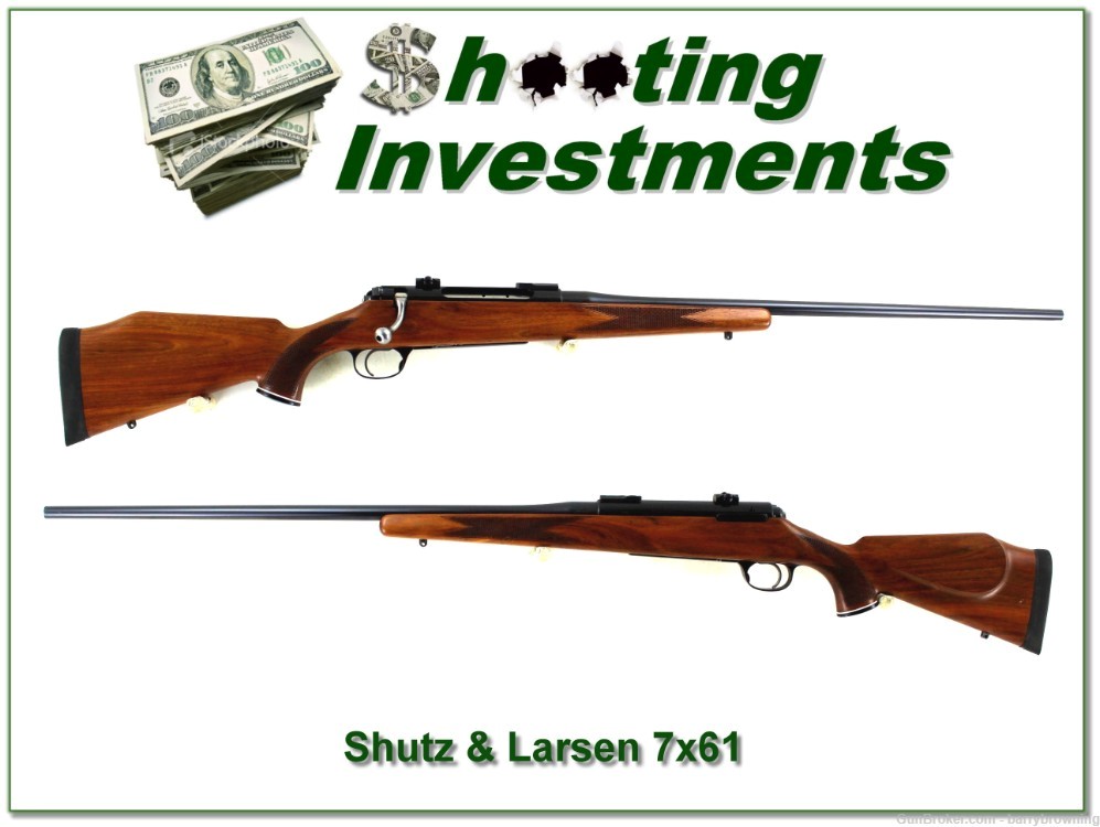 Shultz & Larsen Model 60 in 7x61 Sharpe & Hart /w dies, brass and ammo-img-0