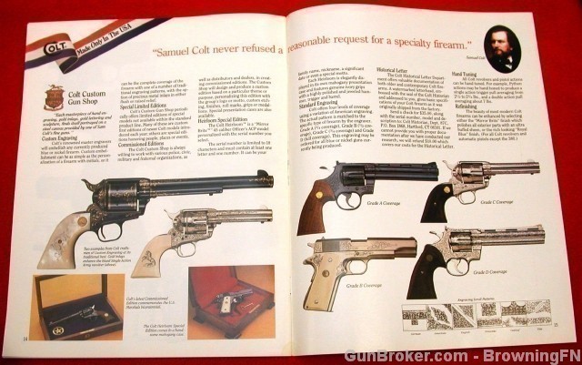 Orig Colt 1989 Catalog Mod.380 Government, Mustang-img-7