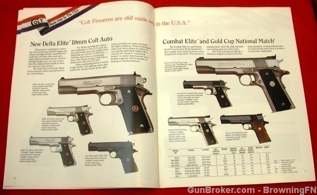 Orig Colt 1989 Catalog Mod.380 Government, Mustang-img-3