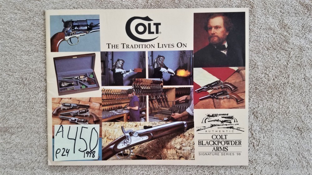 Orig Colt Blackpowder Arms Catalog 1998-img-0