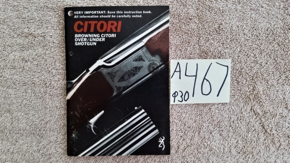 Orig Browning Citori Owners Instruction Manual-img-0