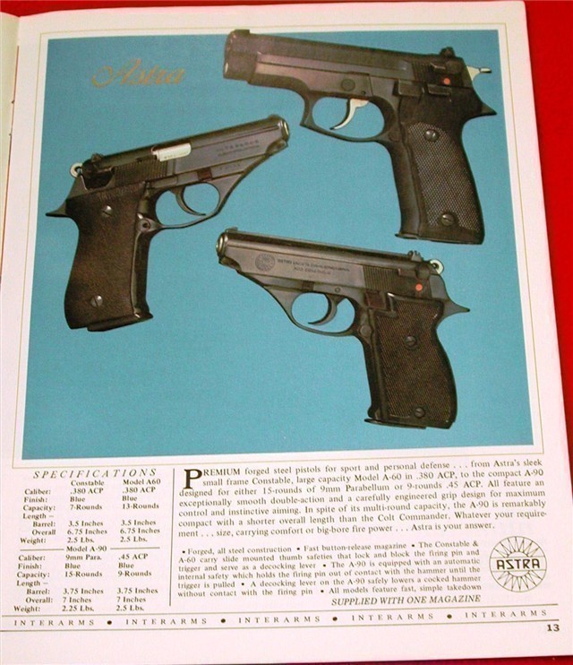 Orig Interarms Catalog Walther Star Rossi 1987-img-6