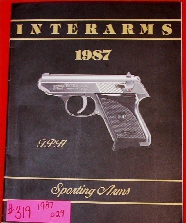 Orig Interarms Catalog Walther Star Rossi 1987-img-0