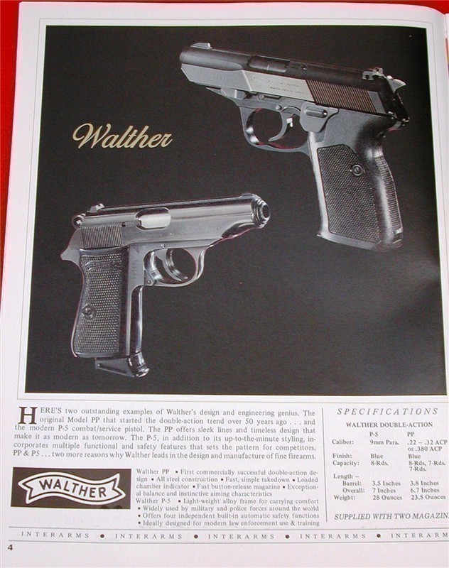 Orig Interarms Catalog Walther Star Rossi 1987-img-4