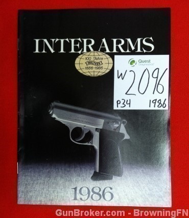Orig Interarms Walther Catalog All Models1986-img-0