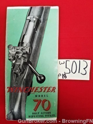 Orig Winchester Model 70 Owners Manual-img-0